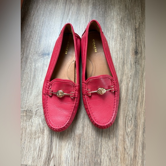 Coach Shoes - Sold📍📍📍📍📍Coach Arlene Turnlock Leather Loafers Size 9B